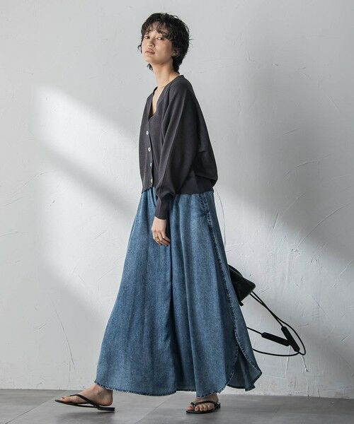 MAYSON GREY / メイソングレイ ミニ・ひざ丈スカート | ゆれるデニムサークルスカート | 詳細5
