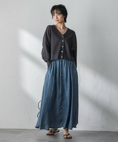 MAYSON GREY / メイソングレイ ミニ・ひざ丈スカート | ゆれるデニムサークルスカート | 詳細6