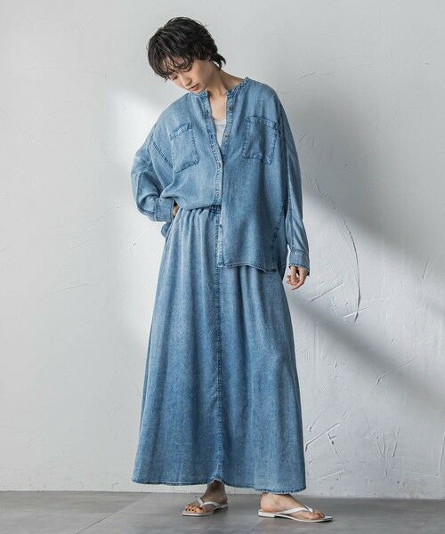 MAYSON GREY / メイソングレイ ミニ・ひざ丈スカート | ゆれるデニムサークルスカート | 詳細12