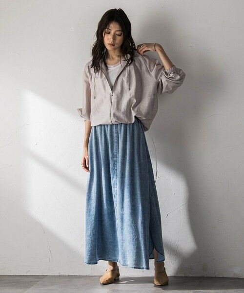 MAYSON GREY / メイソングレイ ミニ・ひざ丈スカート | ゆれるデニムサークルスカート | 詳細22