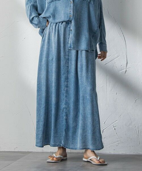 MAYSON GREY / メイソングレイ ミニ・ひざ丈スカート | ゆれるデニムサークルスカート | 詳細24