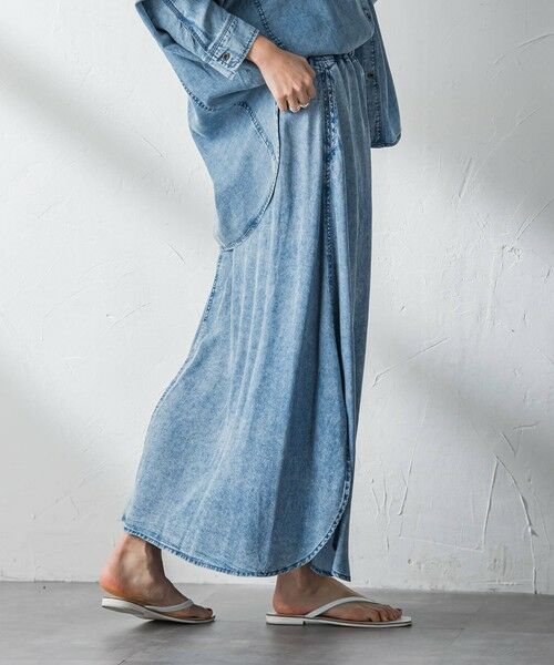 MAYSON GREY / メイソングレイ ミニ・ひざ丈スカート | ゆれるデニムサークルスカート | 詳細25