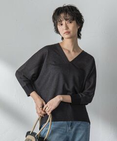 MAYSON GREY / メイソングレイ ニット・セーター | LEVITA配色Vネックドルマンニットプルオーバー