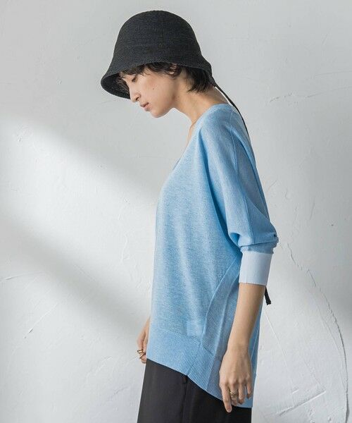 MAYSON GREY / メイソングレイ ニット・セーター | LEVITA配色Vネックドルマンニットプルオーバー | 詳細9