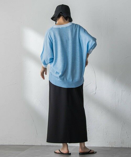 MAYSON GREY / メイソングレイ ニット・セーター | LEVITA配色Vネックドルマンニットプルオーバー | 詳細12