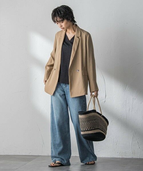 MAYSON GREY / メイソングレイ ニット・セーター | LEVITA配色Vネックドルマンニットプルオーバー | 詳細19