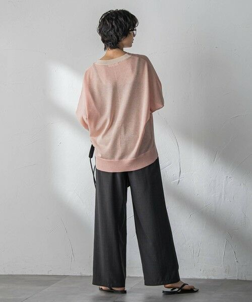 MAYSON GREY / メイソングレイ ニット・セーター | LEVITA配色Vネックドルマンニットプルオーバー | 詳細24