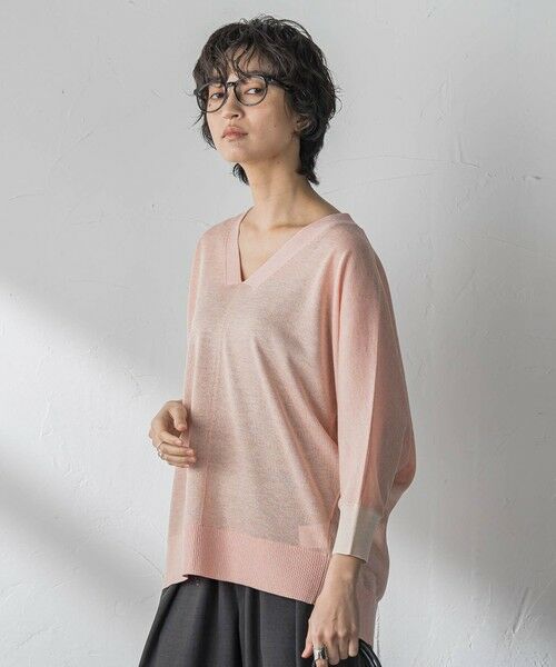 MAYSON GREY / メイソングレイ ニット・セーター | LEVITA配色Vネックドルマンニットプルオーバー | 詳細21