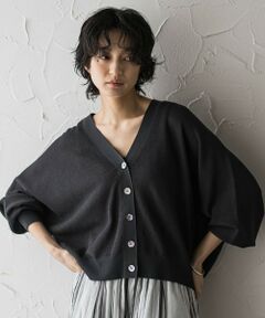 MAYSON GREY / メイソングレイ カーディガン・ボレロ | シアージャガードドルマンニットカーディガン