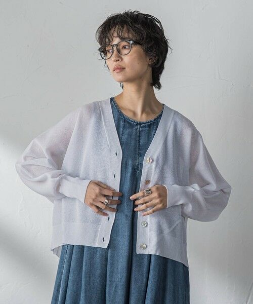 MAYSON GREY / メイソングレイ カーディガン・ボレロ | シアージャガードドルマンニットカーディガン | 詳細7