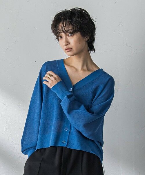 MAYSON GREY / メイソングレイ カーディガン・ボレロ | シアージャガードドルマンニットカーディガン | 詳細16