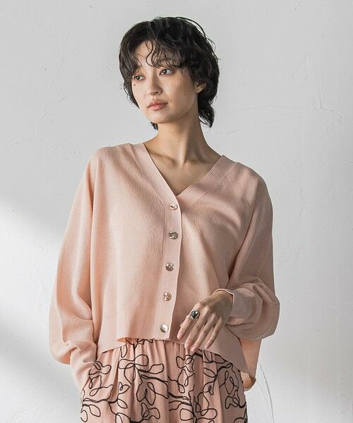 MAYSON GREY / メイソングレイ カーディガン・ボレロ | シアージャガードドルマンニットカーディガン（オレンジ）
