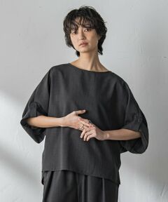 MAYSON GREY / メイソングレイ シャツ・ブラウス | 【一瞬で楽とキレイを叶える】タンブラーブッチャーロールアップブラウス≪セットアップ対応≫