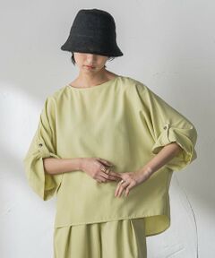 MAYSON GREY / メイソングレイ シャツ・ブラウス | 【一瞬で楽とキレイを叶える】タンブラーブッチャーロールアップブラウス≪セットアップ対応≫