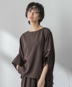 MAYSON GREY / メイソングレイ シャツ・ブラウス | 【一瞬で楽とキレイを叶える】タンブラーブッチャーロールアップブラウス≪セットアップ対応≫