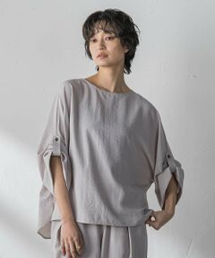 MAYSON GREY / メイソングレイ シャツ・ブラウス | 【一瞬で楽とキレイを叶える】タンブラーブッチャーロールアップブラウス≪セットアップ対応≫