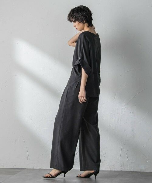 MAYSON GREY / メイソングレイ シャツ・ブラウス | 【一瞬で楽とキレイを叶える】タンブラーブッチャーロールアップブラウス≪セットアップ対応≫ | 詳細4