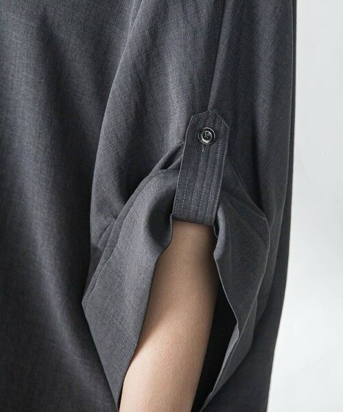 MAYSON GREY / メイソングレイ シャツ・ブラウス | 【一瞬で楽とキレイを叶える】タンブラーブッチャーロールアップブラウス≪セットアップ対応≫ | 詳細8