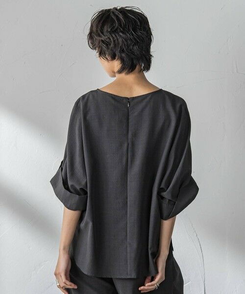 MAYSON GREY / メイソングレイ シャツ・ブラウス | 【一瞬で楽とキレイを叶える】タンブラーブッチャーロールアップブラウス≪セットアップ対応≫ | 詳細3