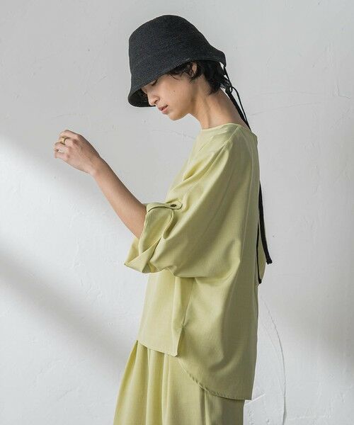 MAYSON GREY / メイソングレイ シャツ・ブラウス | 【一瞬で楽とキレイを叶える】タンブラーブッチャーロールアップブラウス≪セットアップ対応≫ | 詳細10