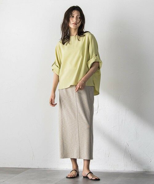 MAYSON GREY / メイソングレイ シャツ・ブラウス | 【一瞬で楽とキレイを叶える】タンブラーブッチャーロールアップブラウス≪セットアップ対応≫ | 詳細15