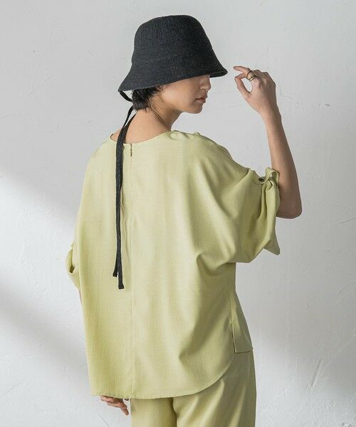 MAYSON GREY / メイソングレイ シャツ・ブラウス | 【一瞬で楽とキレイを叶える】タンブラーブッチャーロールアップブラウス≪セットアップ対応≫ | 詳細11