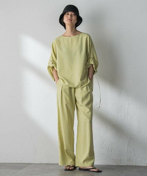 MAYSON GREY / メイソングレイ シャツ・ブラウス | 【一瞬で楽とキレイを叶える】タンブラーブッチャーロールアップブラウス≪セットアップ対応≫ | 詳細13