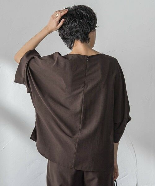 MAYSON GREY / メイソングレイ シャツ・ブラウス | 【一瞬で楽とキレイを叶える】タンブラーブッチャーロールアップブラウス≪セットアップ対応≫ | 詳細20