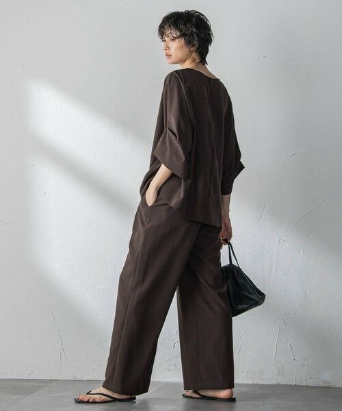 MAYSON GREY / メイソングレイ シャツ・ブラウス | 【一瞬で楽とキレイを叶える】タンブラーブッチャーロールアップブラウス≪セットアップ対応≫ | 詳細22