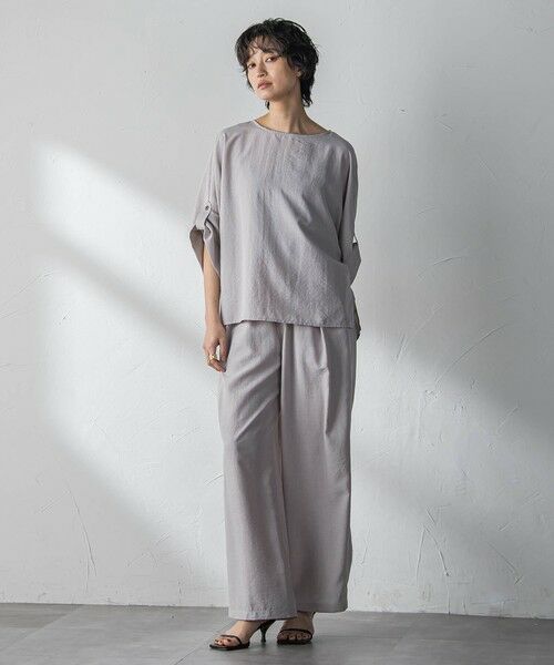 MAYSON GREY / メイソングレイ シャツ・ブラウス | 【一瞬で楽とキレイを叶える】タンブラーブッチャーロールアップブラウス≪セットアップ対応≫ | 詳細30