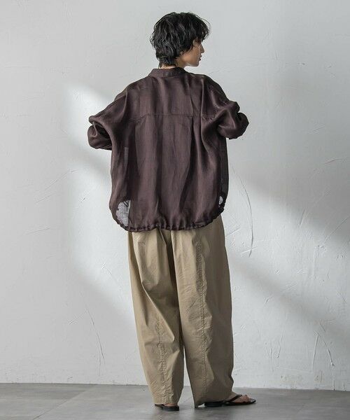 MAYSON GREY / メイソングレイ シャツ・ブラウス | ラスターラミーカルゼバックドロストヘムシャツ | 詳細19