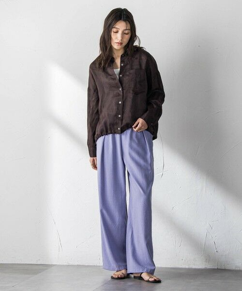 MAYSON GREY / メイソングレイ シャツ・ブラウス | ラスターラミーカルゼバックドロストヘムシャツ | 詳細23