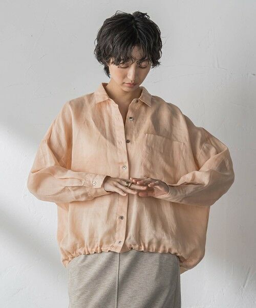 MAYSON GREY / メイソングレイ シャツ・ブラウス | ラスターラミーカルゼバックドロストヘムシャツ | 詳細26