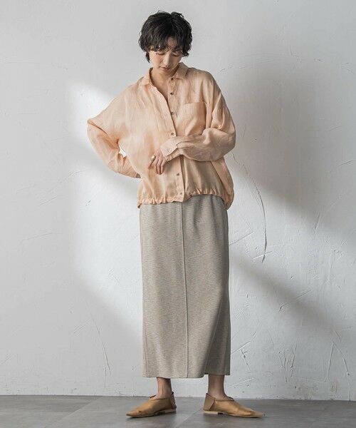MAYSON GREY / メイソングレイ シャツ・ブラウス | ラスターラミーカルゼバックドロストヘムシャツ | 詳細28
