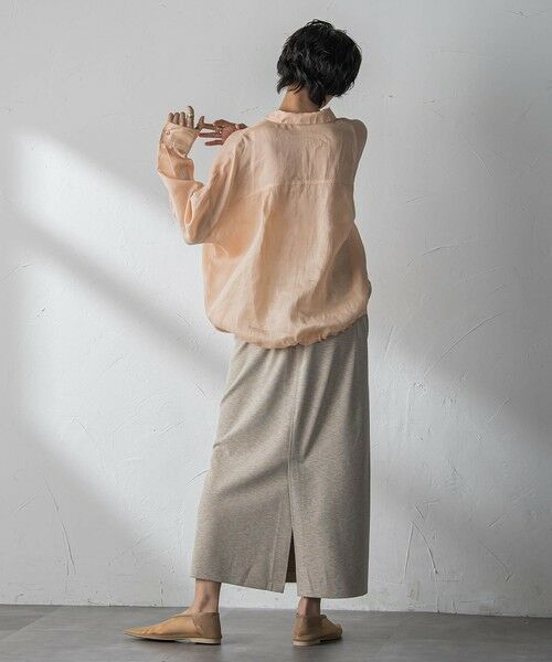 MAYSON GREY / メイソングレイ シャツ・ブラウス | ラスターラミーカルゼバックドロストヘムシャツ | 詳細29