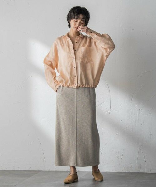 MAYSON GREY / メイソングレイ シャツ・ブラウス | ラスターラミーカルゼバックドロストヘムシャツ | 詳細30
