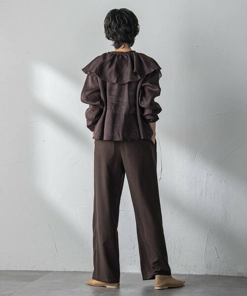 MAYSON GREY / メイソングレイ シャツ・ブラウス | ラスターラミーカルゼラッフルカラーブラウス | 詳細16