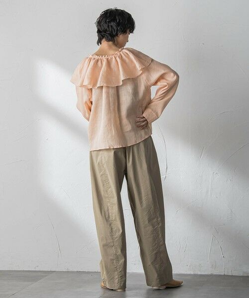 MAYSON GREY / メイソングレイ シャツ・ブラウス | ラスターラミーカルゼラッフルカラーブラウス | 詳細20