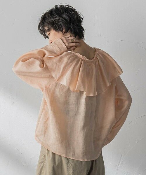 MAYSON GREY / メイソングレイ シャツ・ブラウス | ラスターラミーカルゼラッフルカラーブラウス | 詳細24