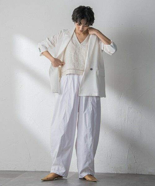 MAYSON GREY / メイソングレイ ダウンジャケット・ベスト | ボタニカル刺繍サイドリボンショートベスト | 詳細8