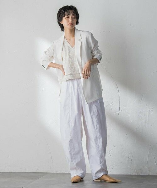 MAYSON GREY / メイソングレイ ダウンジャケット・ベスト | ボタニカル刺繍サイドリボンショートベスト | 詳細9