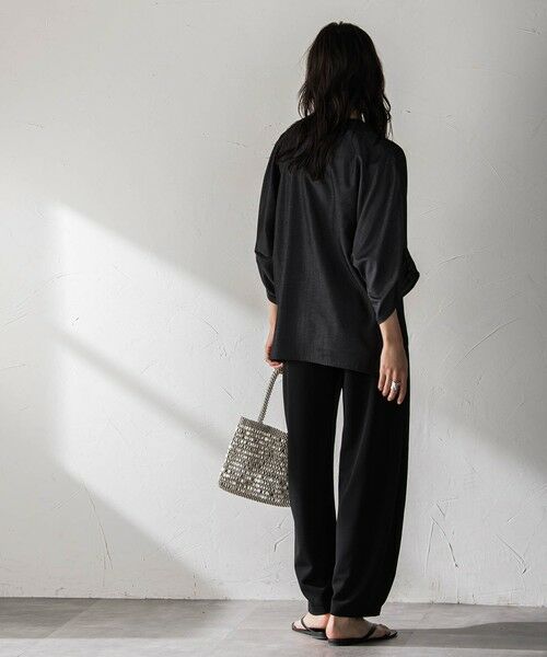 MAYSON GREY / メイソングレイ シャツ・ブラウス | シャンブレーワイドスリーブVネックブラウス | 詳細12