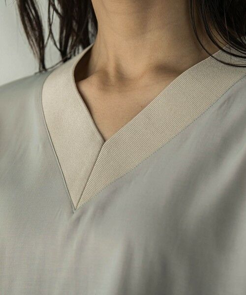 MAYSON GREY / メイソングレイ シャツ・ブラウス | シャンブレーワイドスリーブVネックブラウス | 詳細23