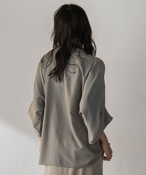 MAYSON GREY / メイソングレイ シャツ・ブラウス | シャンブレーワイドスリーブVネックブラウス | 詳細27
