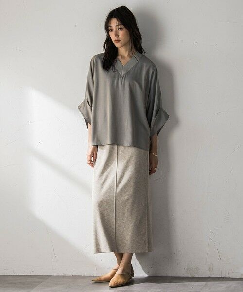 MAYSON GREY / メイソングレイ シャツ・ブラウス | シャンブレーワイドスリーブVネックブラウス | 詳細28