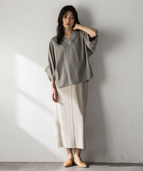 MAYSON GREY / メイソングレイ シャツ・ブラウス | シャンブレーワイドスリーブVネックブラウス | 詳細30