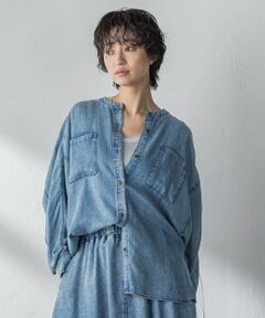 MAYSON GREY / メイソングレイ シャツ・ブラウス | ゆれるデニムドルマンシャツ