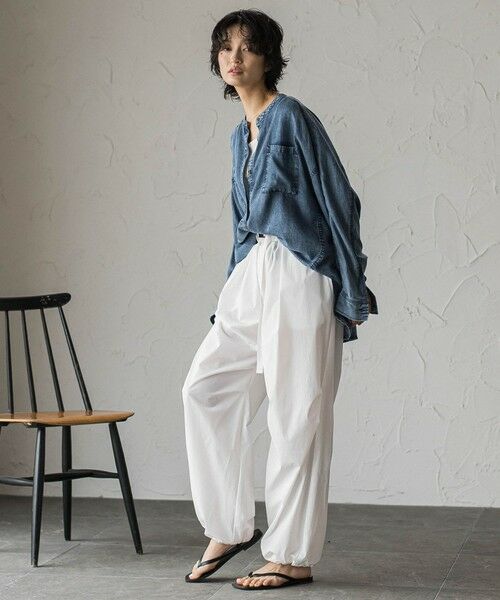 MAYSON GREY / メイソングレイ シャツ・ブラウス | ゆれるデニムドルマンシャツ | 詳細5