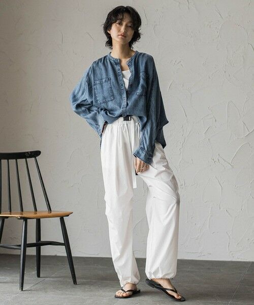 MAYSON GREY / メイソングレイ シャツ・ブラウス | ゆれるデニムドルマンシャツ | 詳細6