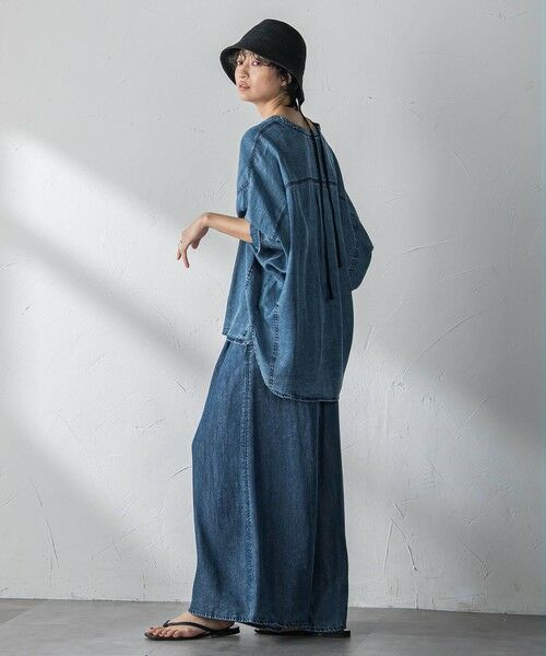 MAYSON GREY / メイソングレイ シャツ・ブラウス | ゆれるデニムドルマンシャツ | 詳細8
